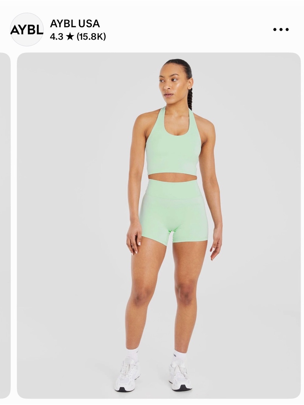 AYBL Mint Racerback Sports Bra